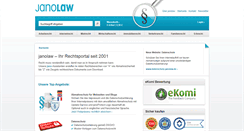Desktop Screenshot of janolaw.de